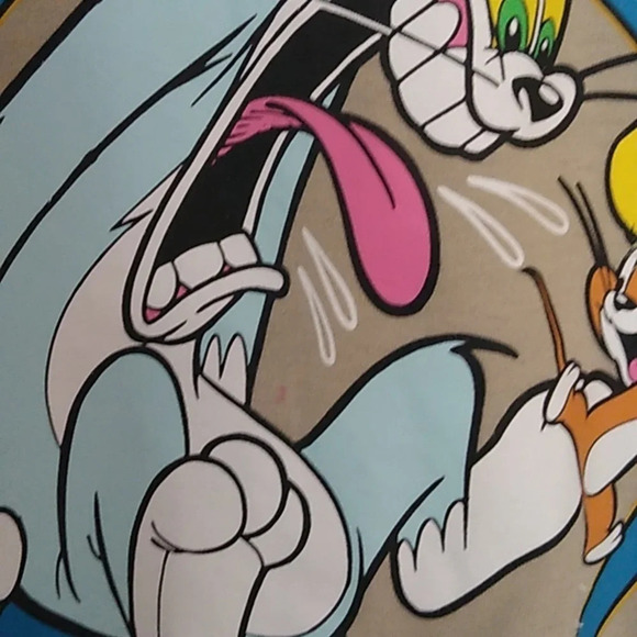 TOM AND JERRY GRAPHIC GRAFITI LONG SLEEVE TEE SHIRT MED 38-40 - Picture 7 of 8